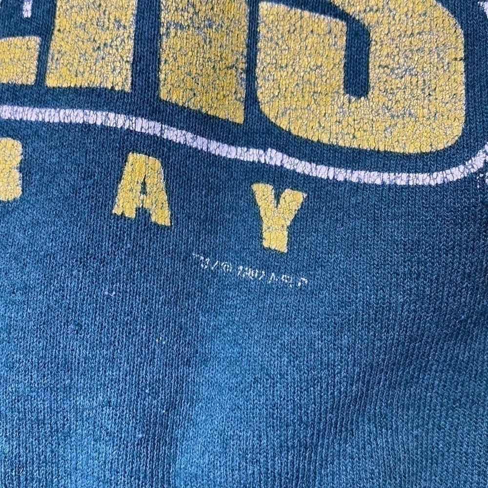 Vintage Delta Green Bay Packers Super Bowl Champions Green Crew Sweatshirt L 90s - Picture 4 of 8